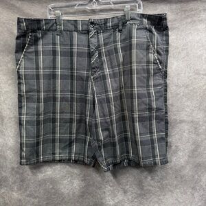 Hurley Gray Plaid Shorts Size 42